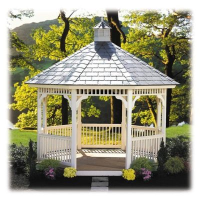 #5 Octagon Victorian Vinyl Gazebo