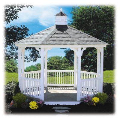 #6 Octagon Elegant Vinyl Gazebo