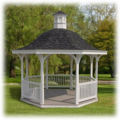 Octagon Dome Vinyl Gazebo