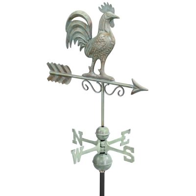 Bantam Rooster Weathervane - Blue Verde Copper