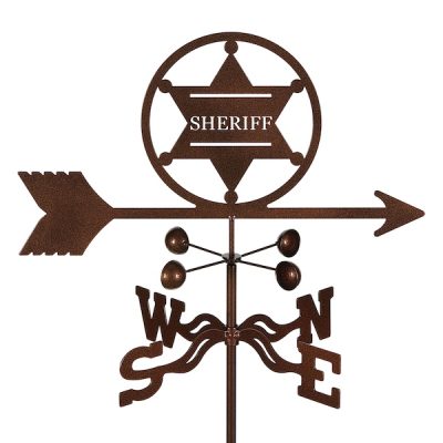 6 Point Sheriff Badge Weathervane