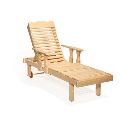 Wood Chaise Lounge