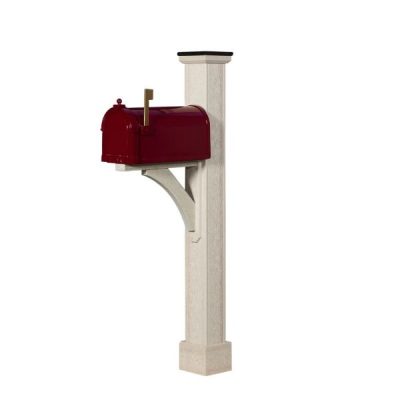 Birchwood Santa Fe Poly Woodgrain Mailbox Post