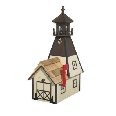 Mailbox w/ Candle Light Lighthouse