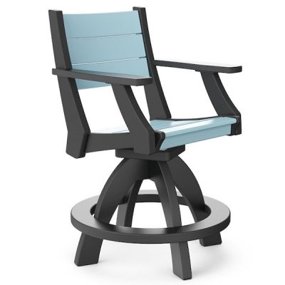 Farmhouse Balcony Swivel Chair