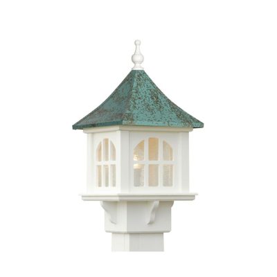Antique Copper Top Cupola Post Lantern