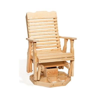 Curve-Back Swivel Glider