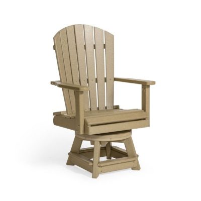 Fanback Swivel Dining Chair