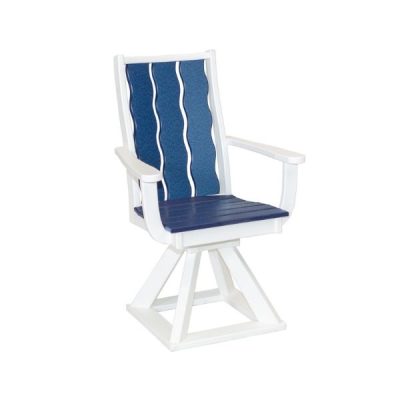 Wave Swivel Arm Chair