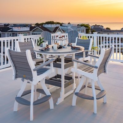 36" Round Oceanside Pub Table w/ Bayshore Swivel Chairs
