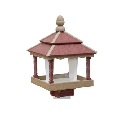 Square Birdfeeder w/ Post Mount