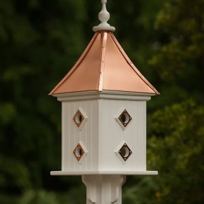 12” Square Bird Villa w/ Copper Portals