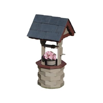 Poly Wishing Well w/ Slate Roof