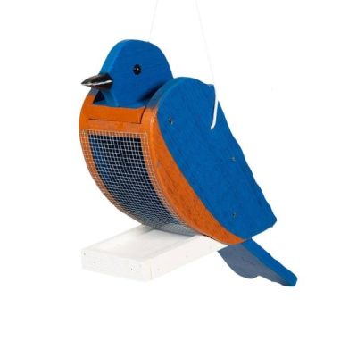 Wood Blue Bird Bird Feeder