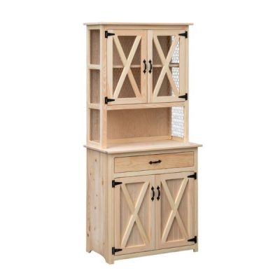 Farmhouse Hutch With Wire