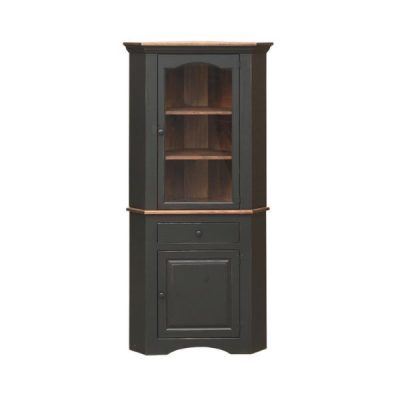 Corner Cupboard With Drawer & Glass