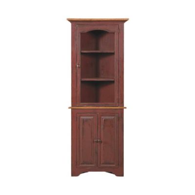 Small Corner Cupboard With Glass