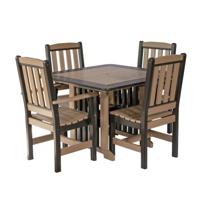 43" Square Dining Table w/ English Garden Chairs